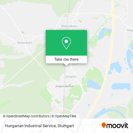 Hungarian Industrial Service map