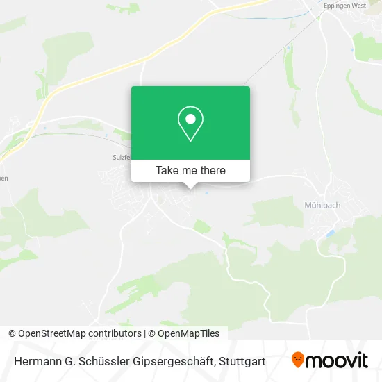 Карта Hermann G. Schüssler Gipsergeschäft