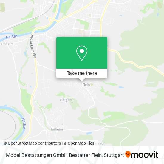 Model Bestattungen GmbH Bestatter Flein map