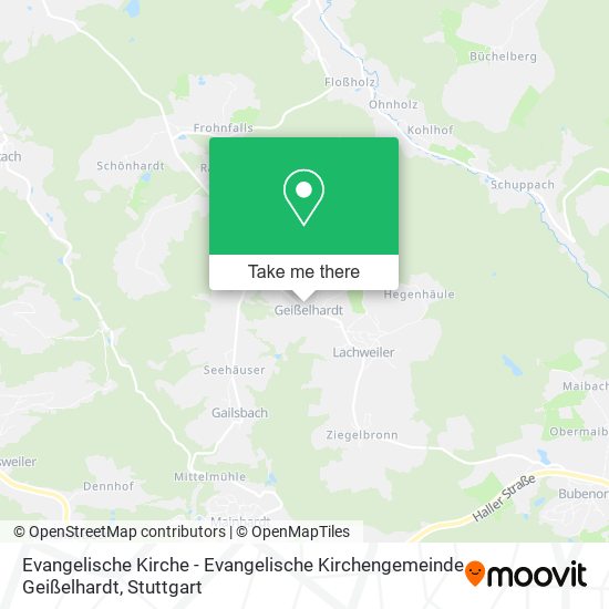 Evangelische Kirche - Evangelische Kirchengemeinde Geißelhardt map