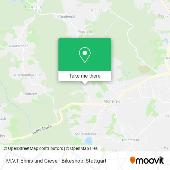 M.V.T Ehnis und Giese - Bikeshop map