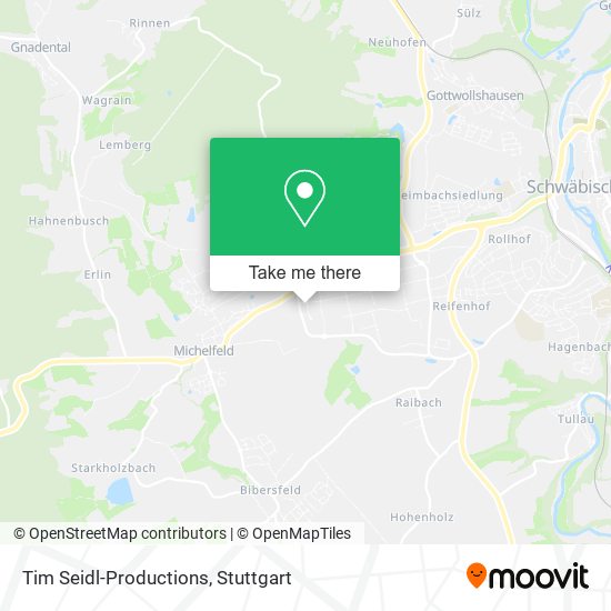 Tim Seidl-Productions map