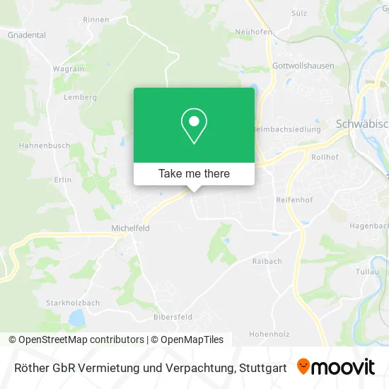 Карта Röther GbR Vermietung und Verpachtung