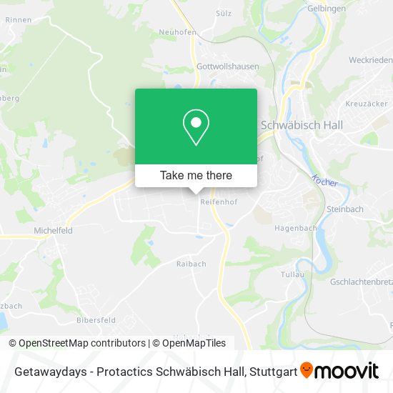 Getawaydays - Protactics Schwäbisch Hall map