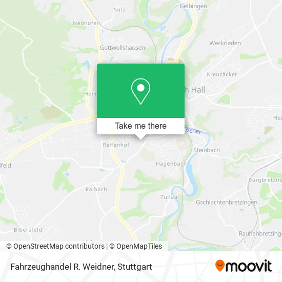 Карта Fahrzeughandel R. Weidner