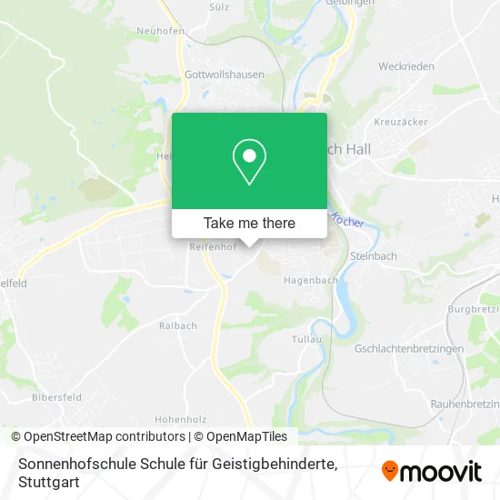 Карта Sonnenhofschule Schule für Geistigbehinderte