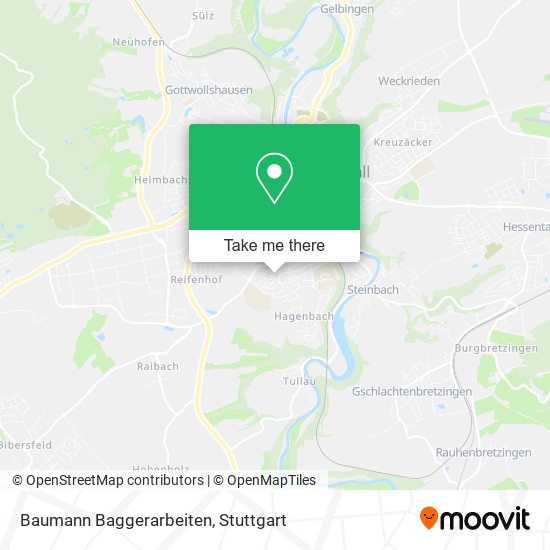 Baumann Baggerarbeiten map