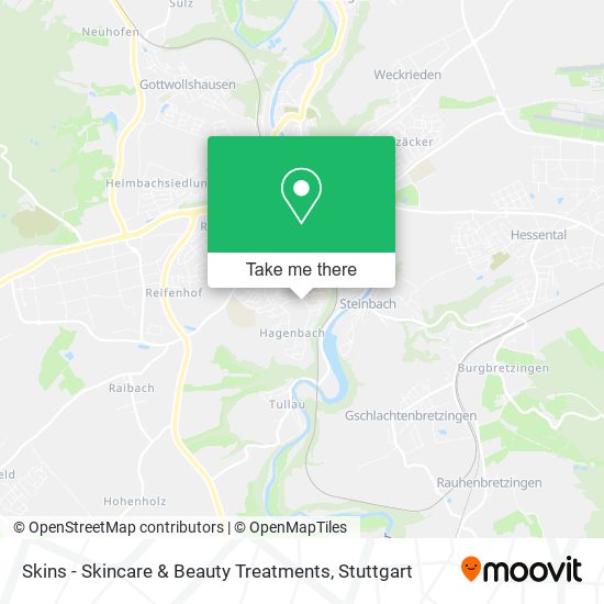 Skins - Skincare & Beauty Treatments map