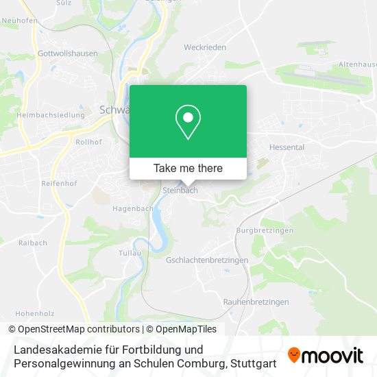 Landesakademie für Fortbildung und Personalgewinnung an Schulen Comburg map