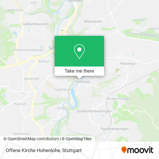 Offene Kirche Hohenlohe map