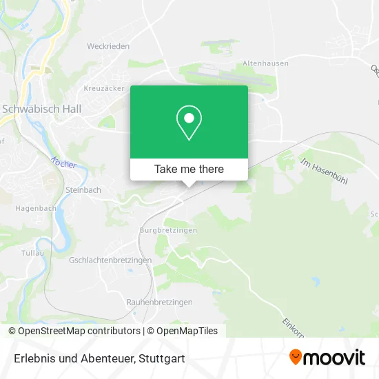 Карта Erlebnis und Abenteuer