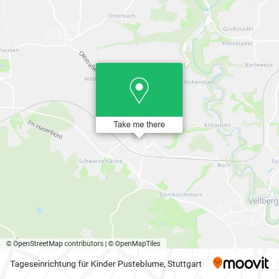 Tageseinrichtung für Kinder Pusteblume map