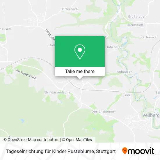 Карта Tageseinrichtung für Kinder Pusteblume