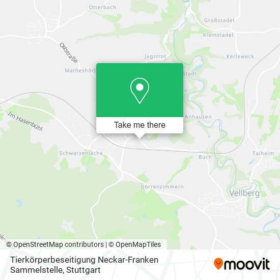 Tierkörperbeseitigung Neckar-Franken Sammelstelle map