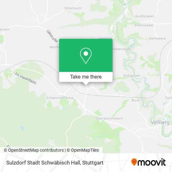 Карта Sulzdorf Stadt Schwäbisch Hall