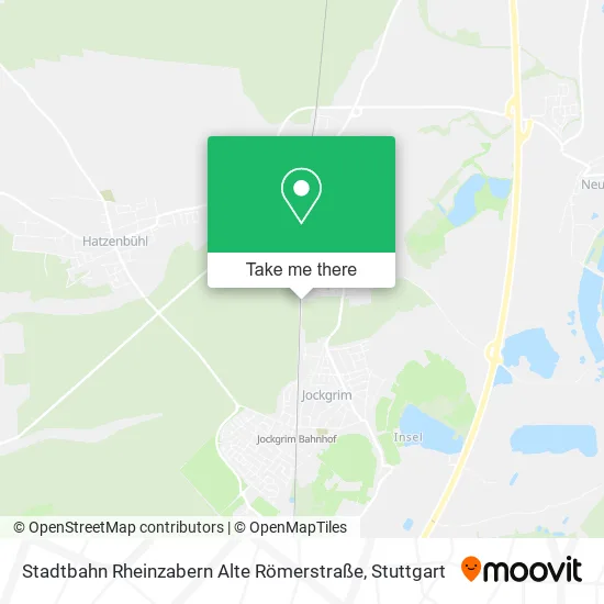 Карта Stadtbahn Rheinzabern Alte Römerstraße