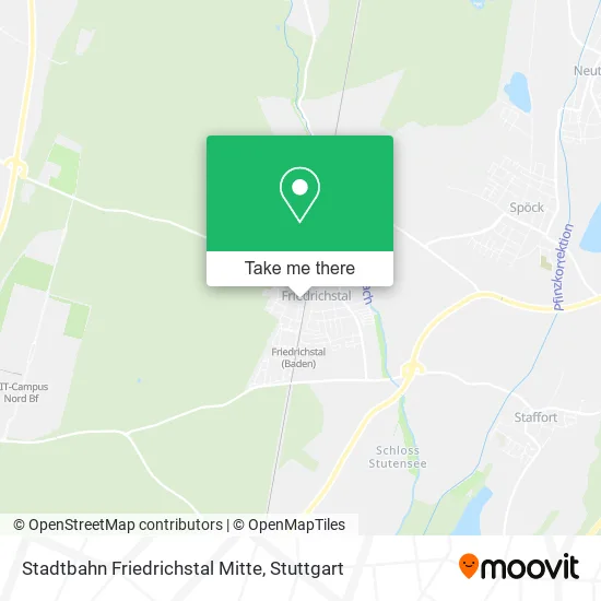 Карта Stadtbahn Friedrichstal Mitte