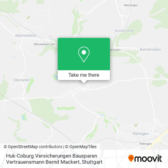 Huk-Coburg Versicherungen Bausparen Vertrauensmann Bernd Mackert map
