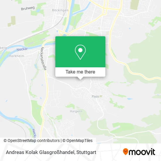 Карта Andreas Kolak Glasgroßhandel