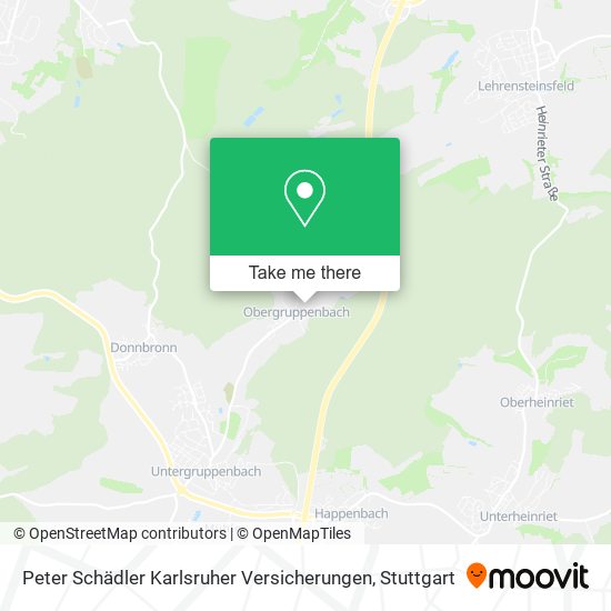 Peter Schädler Karlsruher Versicherungen map