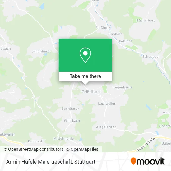 Карта Armin Häfele Malergeschäft