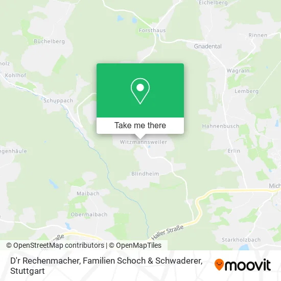 Карта D'r Rechenmacher, Familien Schoch & Schwaderer