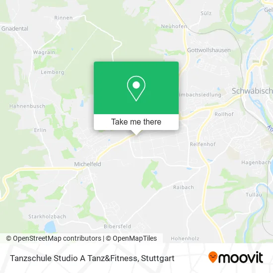 Карта Tanzschule Studio A Tanz&Fitness