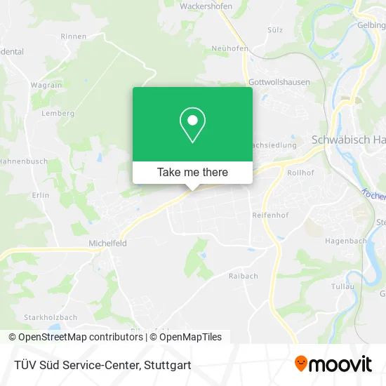 Карта TÜV Süd Service-Center