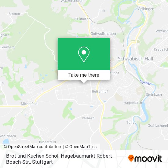 Карта Brot und Kuchen Scholl Hagebaumarkt Robert-Bosch-Str.