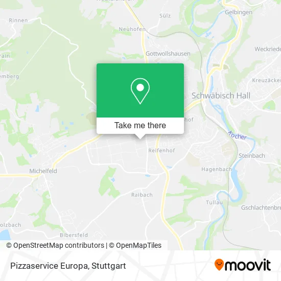 Карта Pizzaservice Europa