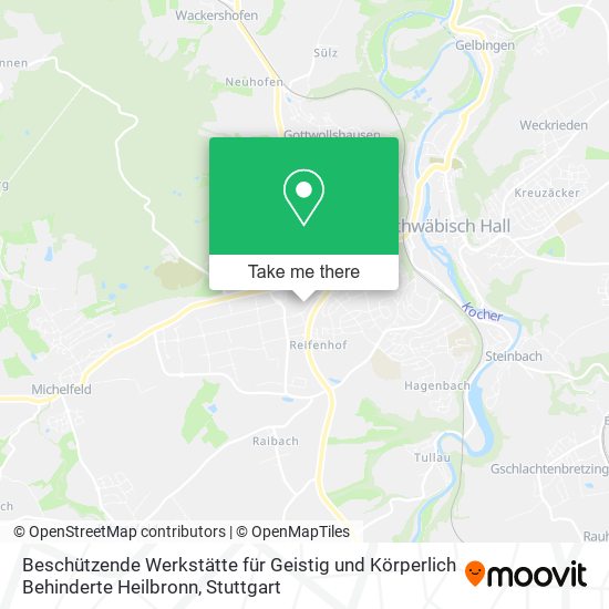 Beschützende Werkstätte für Geistig und Körperlich Behinderte Heilbronn map