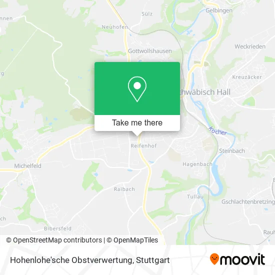 Карта Hohenlohe'sche Obstverwertung
