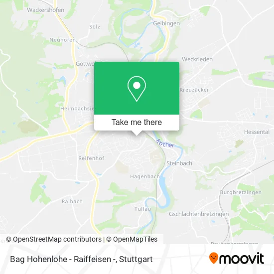 Карта Bag Hohenlohe - Raiffeisen -