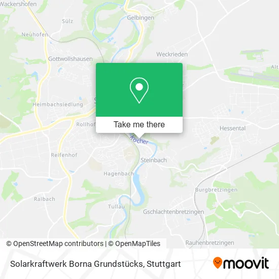 Карта Solarkraftwerk Borna Grundstücks