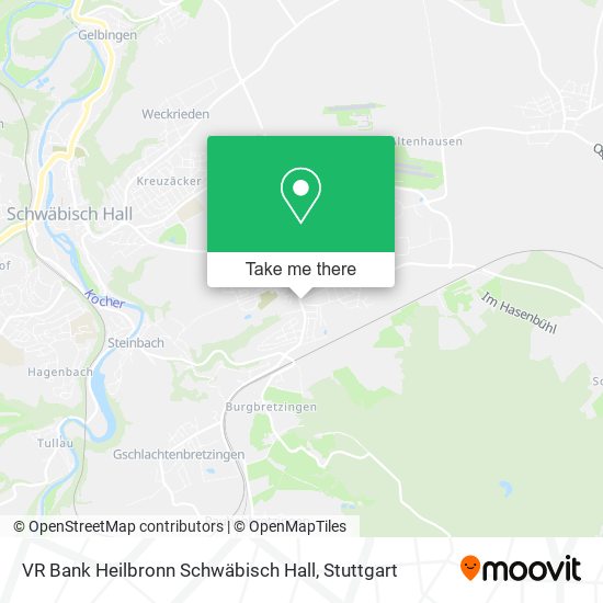 VR Bank Heilbronn Schwäbisch Hall map