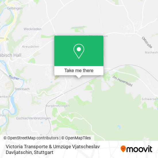 Карта Victoria Transporte & Umzüge Vjatscheslav Davljatschin