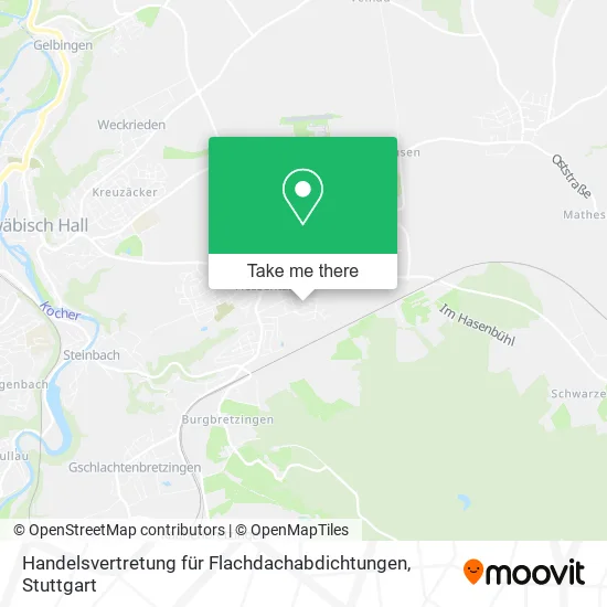 Карта Handelsvertretung für Flachdachabdichtungen
