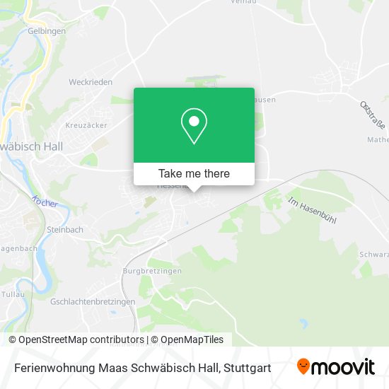 Ferienwohnung Maas Schwäbisch Hall map