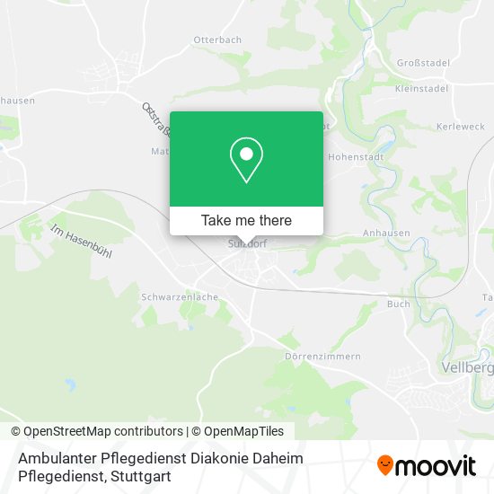 Ambulanter Pflegedienst Diakonie Daheim Pflegedienst map