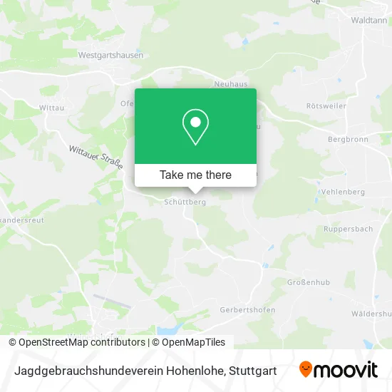 Карта Jagdgebrauchshundeverein Hohenlohe