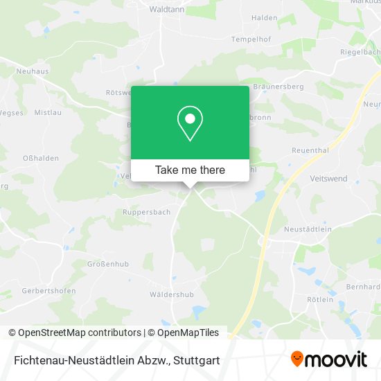 Карта Fichtenau-Neustädtlein Abzw.