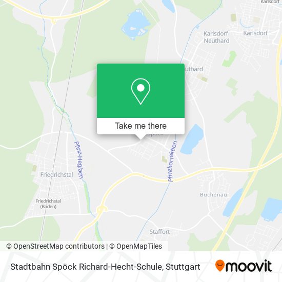 Stadtbahn Spöck Richard-Hecht-Schule map