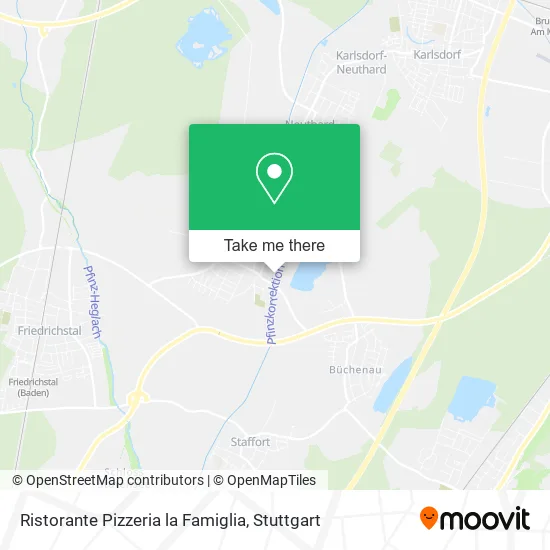 Ristorante Pizzeria la Famiglia map