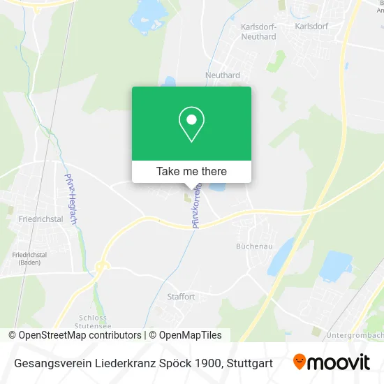 Карта Gesangsverein Liederkranz Spöck 1900