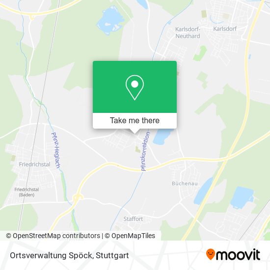 Ortsverwaltung Spöck map