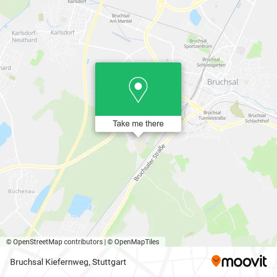 Карта Bruchsal Kiefernweg