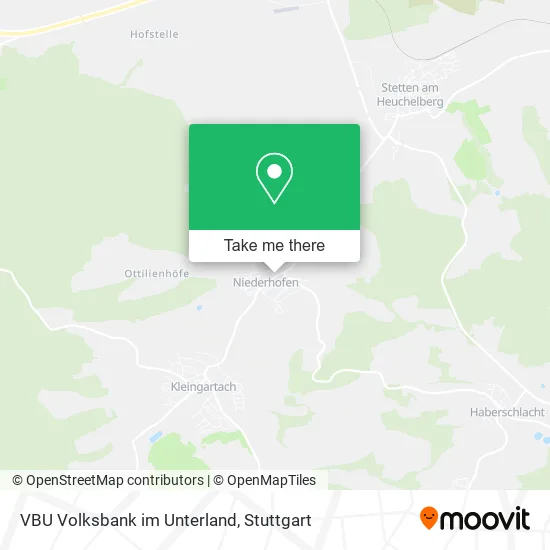 Карта VBU Volksbank im Unterland