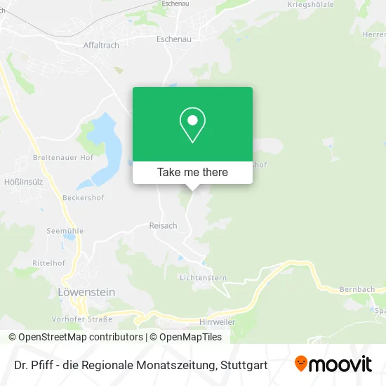 Карта Dr. Pfiff - die Regionale Monatszeitung