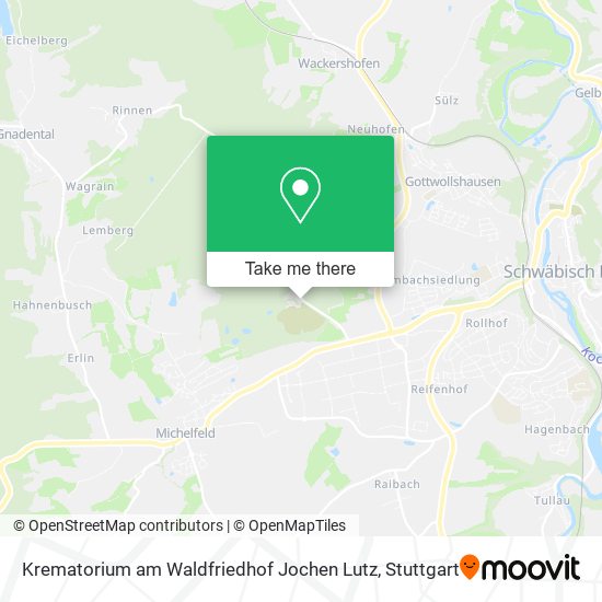 Krematorium am Waldfriedhof Jochen Lutz map