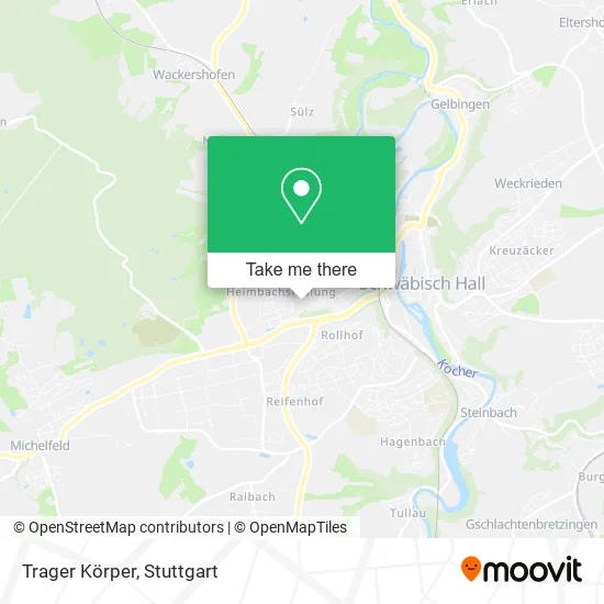 Карта Trager Körper